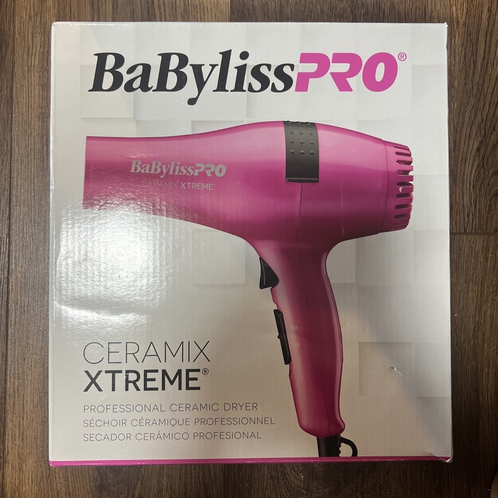BabylissPRO Ceramix Xtreme Professional Ceramic Blow Hair Dryer Pink